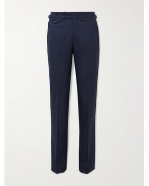 J. Mueser Slim-fit Straight-leg Virgin Wool Suit Trousers - Blue
