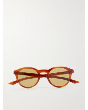 Gucci Round-Frame Acetate Sunglasses - Orange