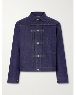 Human Made Pleated Denim Jacket - Blue