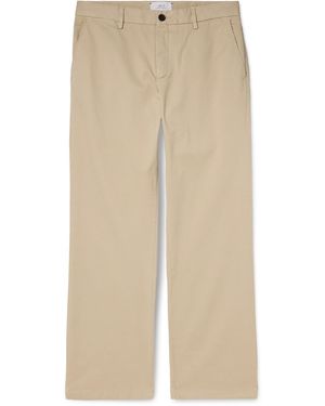 MR P. Straight-Leg Organic Cotton-Blend Chinos - Natural