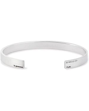 Le Gramme 21G Recycled Sterling Bracelet - White