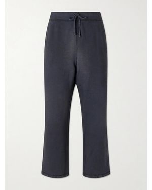 A.PRESSE Straight-Leg Cotton-Jersey Joggers - Blue