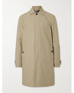 Incotex Car coat in twill di misto cotone Montedoro - Neutro