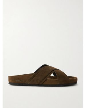 Tom Ford Wicklow Suede Sandals - Brown