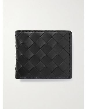 Bottega Veneta Intrecciato Leather Billfold Wallet - Black