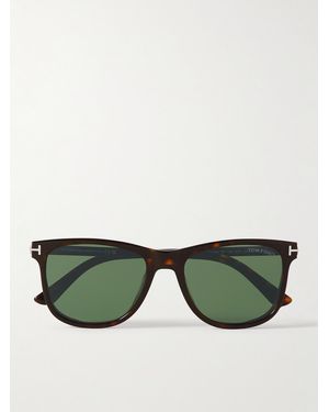 Tom Ford Sinatra D-Frame Acetate And-Tone Sunglasses - Green