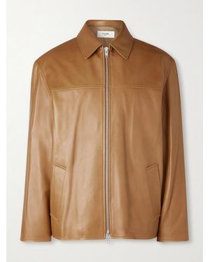 Celine Leather Jacket - Braun