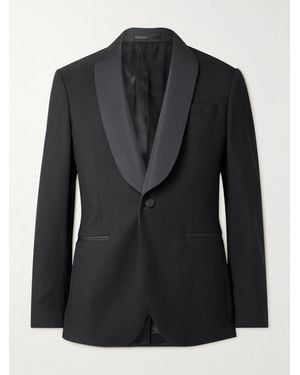 MR P. Slim-fit Satin-trimmed Wool Tuxedo Jacket - Black