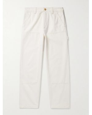 A.P.C. Gustav Straight-leg Organic Cotton-twill Trousers - Natural
