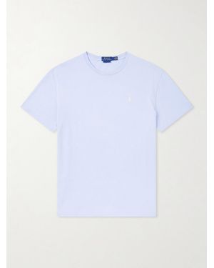 Polo Ralph Lauren Logo-Embroidered Cotton-Jersey T-Shirt - White