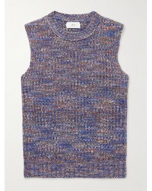 MR P. Ribbed-Knit Jumper Vest - Blue