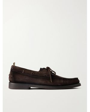 Officine Creative Balfron 002 Suede Boat Shoes - Braun