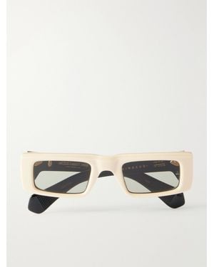 Jacques Marie Mage Rimbaud Square-Frame Acetate Sunglasses - Natural