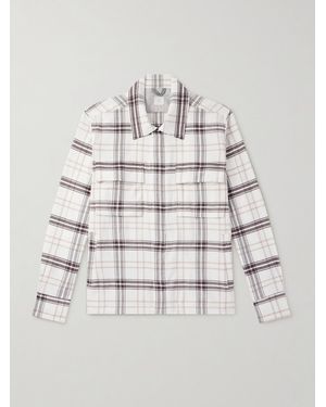 Eleventy Checked Cotton Shirt - Brown