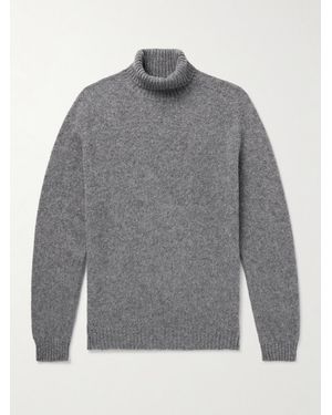 Boglioli Brushed Wool And Cashmere-Blend Rollneck Jumper - Grey