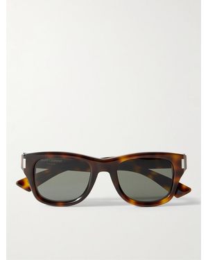 Saint Laurent Square-Frame Acetate Sunglasses - Multicolour