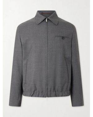 Slowear Montedoro Wool Bomber Jacket - Grey
