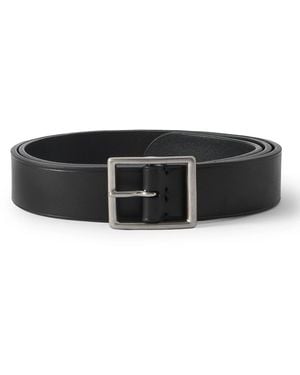 Nili Lotan Frans 3cm Leather Belt - Black