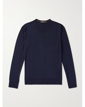 Loro Piana Wish® Virgin Wool Sweater - Blue