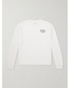 CHERRY LA Ranch Wear Printed Thermal Waffle-knit Cotton-blend T-shirt - White