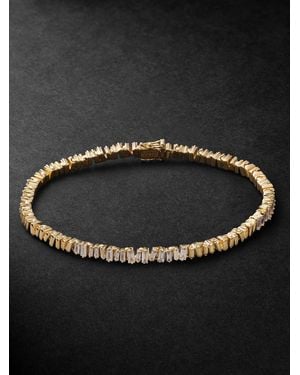 Suzanne Kalan Id Mini 18-Karat Diamond Tennis Bracelet - Black