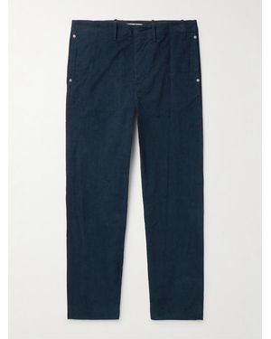 Gabriela Hearst Rhys Straight-Leg Cotton-Corduroy Trousers - Blue
