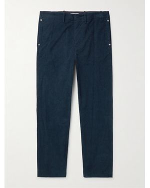 Gabriela Hearst Rhys Straight-Leg Cotton-Corduroy Trousers - Blue