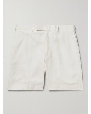 Kingsman Straight-Leg Twill Shorts - Natural