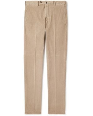 Slowear Incotex Straight-Leg Cotton-Blend Corduroy Pants - Natural