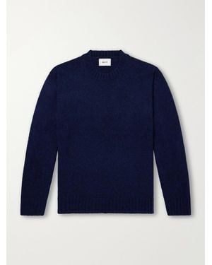 NN07 Lee 6598 Merino Wool-Blend Sweater - Blau