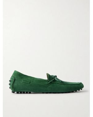 Tom Ford Rod Suede Loafers - Green