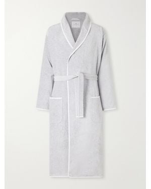 Brunello Cucinelli Logo-Embroidered Cotton-Terry Bathrobe - White