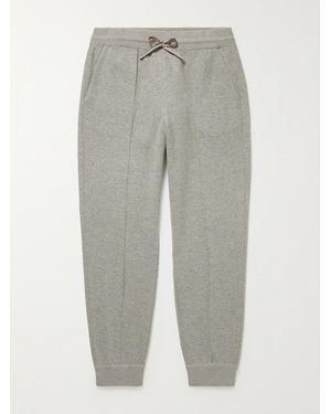 Loro Piana Tapered Cashmere-Blend Joggers - Grey