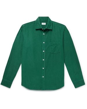 Hartford Paul Cotton-Corduroy Shirt - Green
