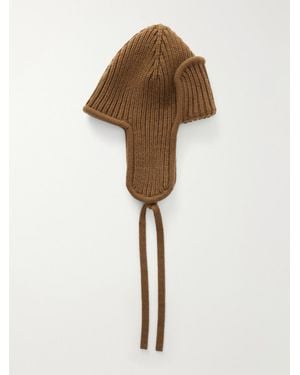 Johnstons of Elgin Dewar Cashmere Beanie - Natural