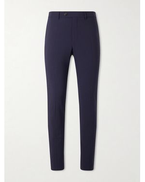 Slowear Tapered Virgin Wool-blend Suit Pants - Blue