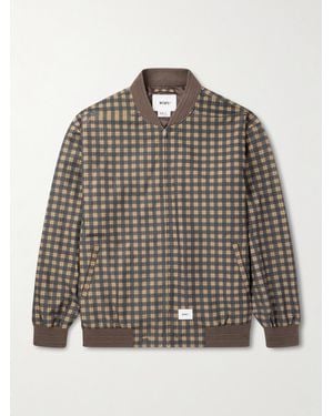WTAPS Checked Shell Jacket - Grey