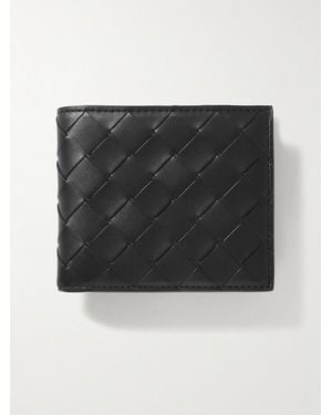 Bottega Veneta Intrecciato Leather Billfold Wallet - Black