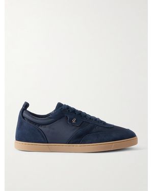 Christian Louboutin Tutti Rui Sneakers aus Veloursleder und Shell - Blau