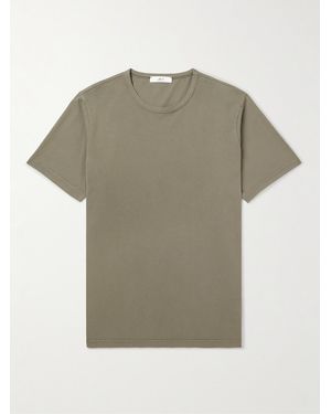 MR P. T-Shirt aus Baumwoll-Jersey in Stückfärbung - Grün