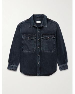 Agolde Park Denim Shirt Jacket - Blue