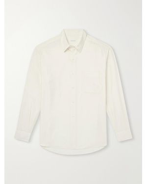 Kaptain Sunshine Cotton And Silk-Blend Twill Shirt - Natural