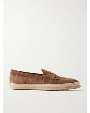 Tod's Suede Espadrilles - Brown