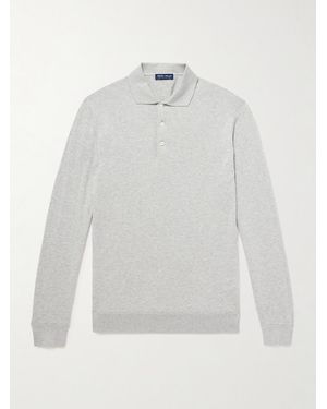 Peter Millar Mariner Oberteil aus Sea-Island-Baumwolle mit Polokragen - Weiß