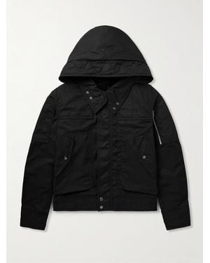 Dries Van Noten Tech-Twill Parka - Black