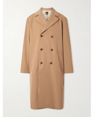 A.P.C. Double-breasted Twill Trench Coat - Natural