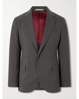 Brunello Cucinelli Virgin Wool Suit Jacket - Black