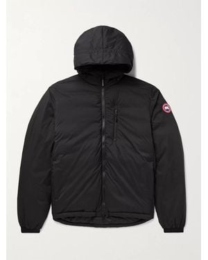 Canada Goose Lodge Slim-Fit Nylon-Ripstop Hooded Down Jacket - Black