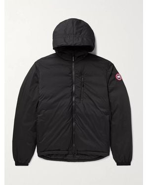Canada Goose Lodge Slim-Fit Nylon-Ripstop Hooded Down Jacket - Black