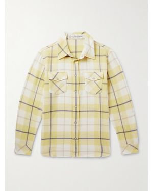 God's True Cashmere Dreamer Checked Cashmere Shirt - Metallic